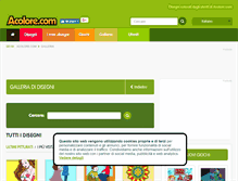 Tablet Screenshot of galleria.acolore.com